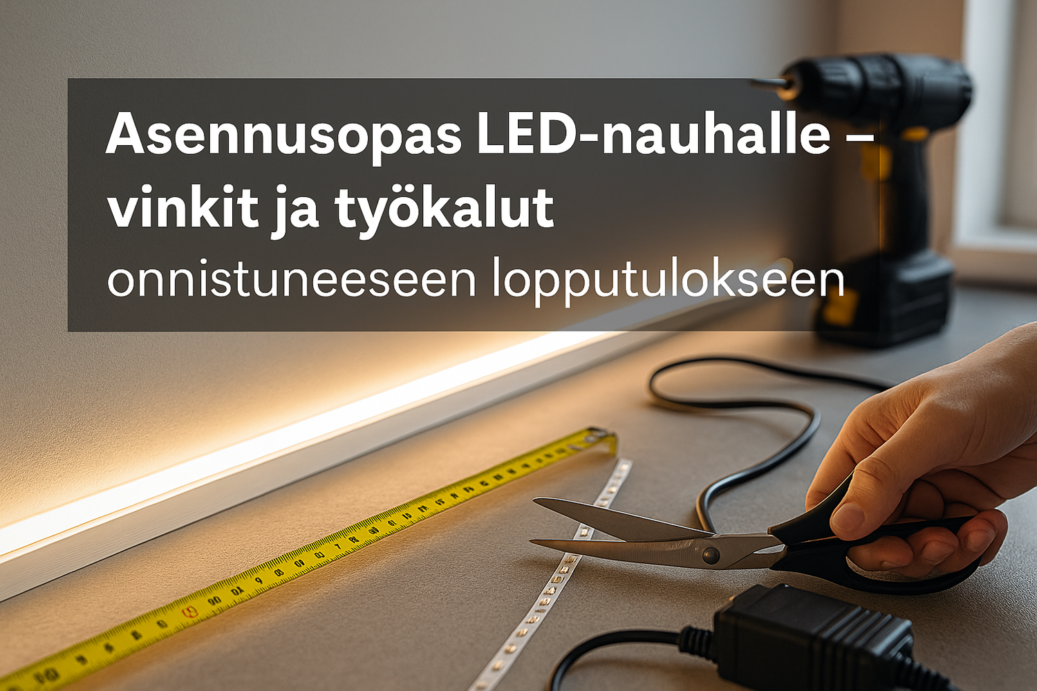 Asennusopas LED-nauhalle – vinkit ja työkalut onnistuneeseen lopputulokseen