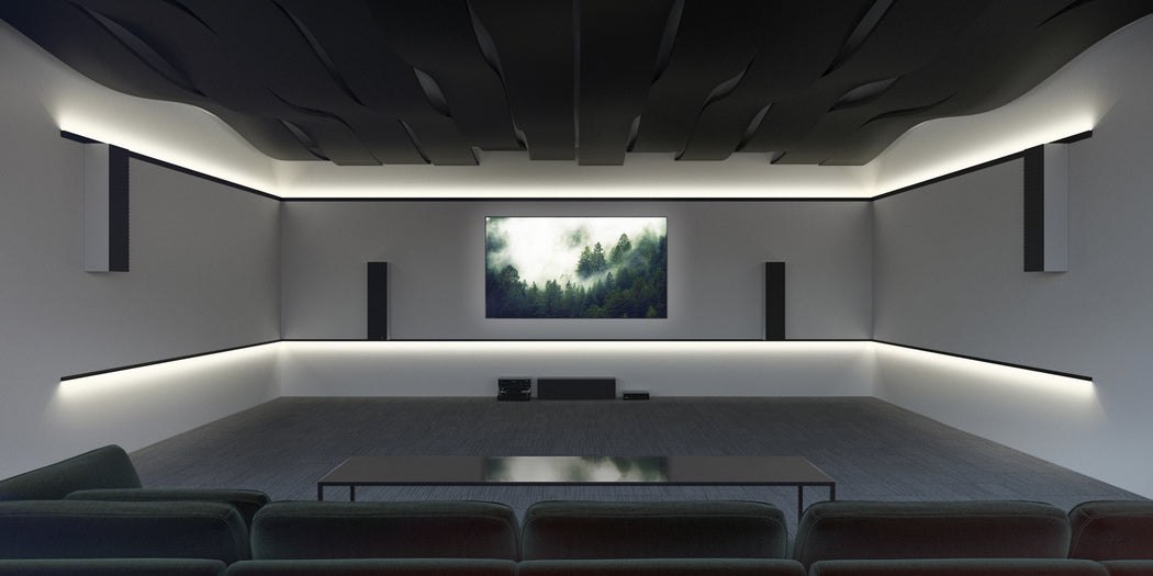 Epasuora LED valaistus leffahuoneeseen