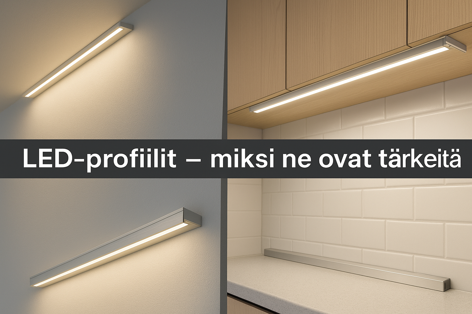 LED-profiilit LED-nauhoille – miksi ne ovat tärkeitä ja miten valita oikea?