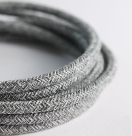 Kangasjohto valaisimille pellava harmaa