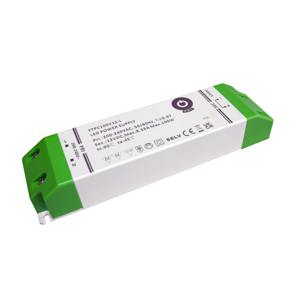 100W 12V LED-muuntaja IP20