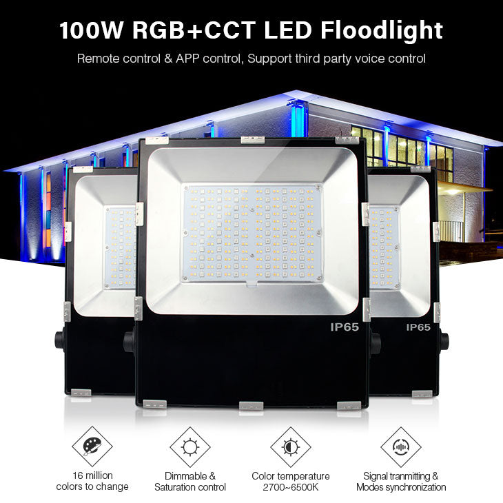 100W RGB CCT LED floodlight