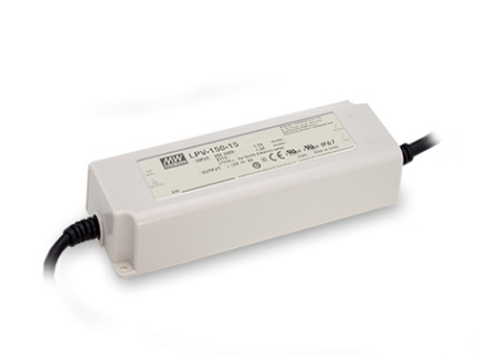 Mean Well LPV-150-12 LED-virtalähde 12V 120W IP67, kestävä ja luotettava ratkaisu valaistukseen.