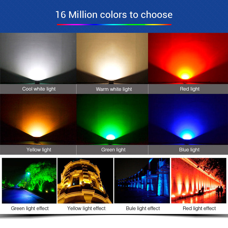 20W LED floodlight RGB CCT colours