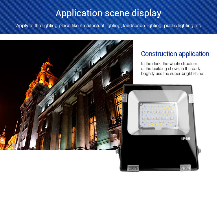 20W LED floodlight RGB CCT public spaces