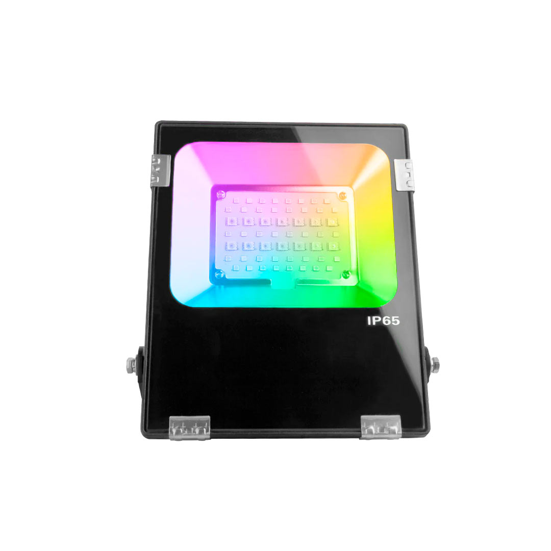 20W RGB CCT LED floodlight with colour light IP65