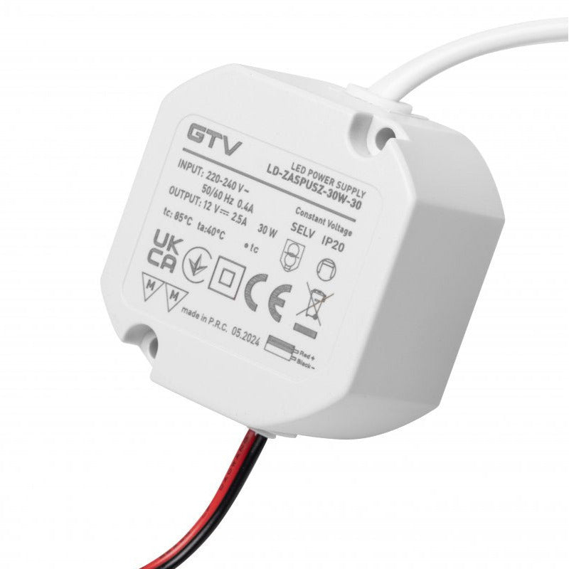 30W 12V LED-transformator för takkopp/taklåda