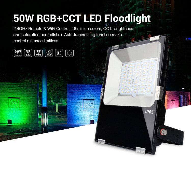 50W RGB+CCT LED floodlight IP65