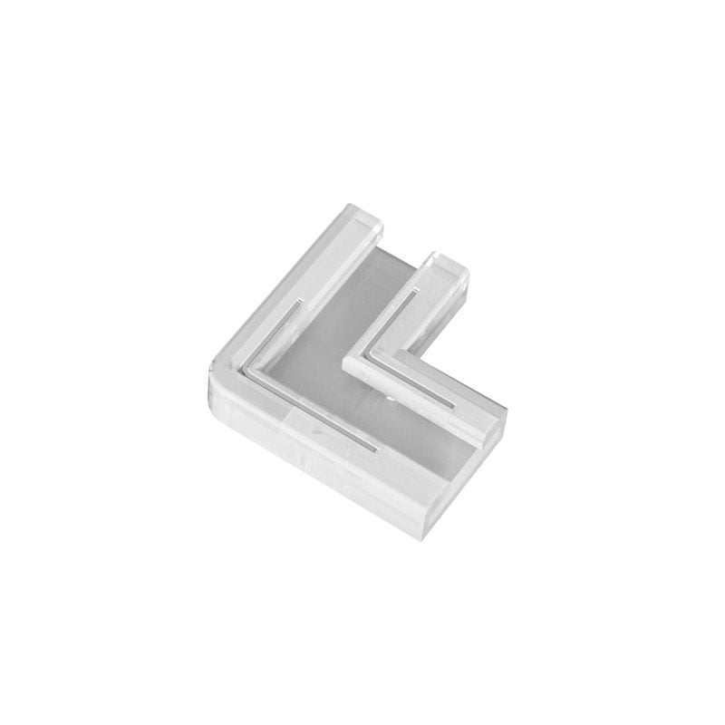 COB LED strip corner connector, transparent quick connector for 8mm wide LED strips, seamless joint