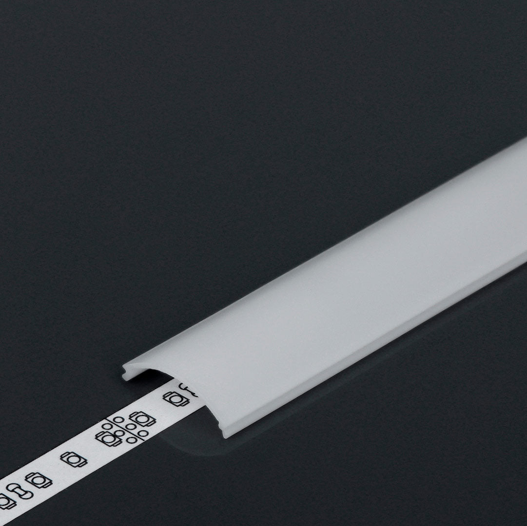 Diffuusori D1, 2m kaareva kansi KAAPPI12 LED-profiileihin