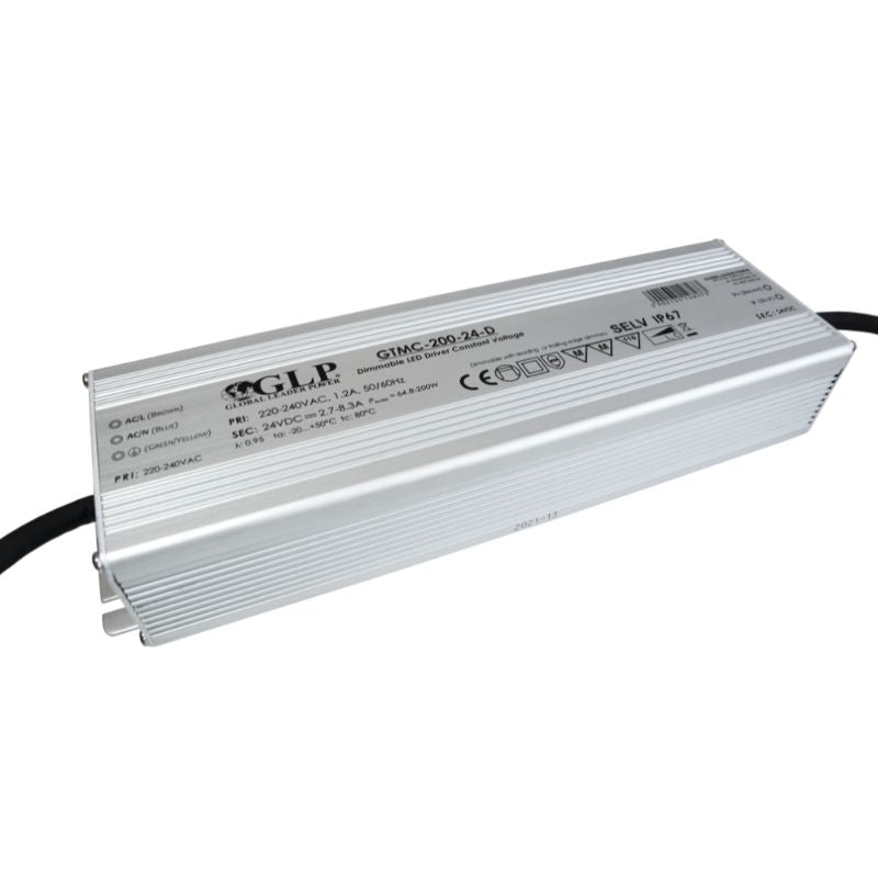 200W 24V TRIAC himmennettävä IP67 kosteussuojattu LED-muuntaja, GTMC-200-24-D-muuntaja