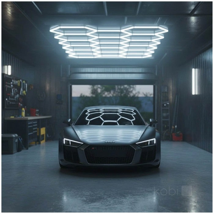 LED HEXLINE 300x516cm hexagon-taklampa