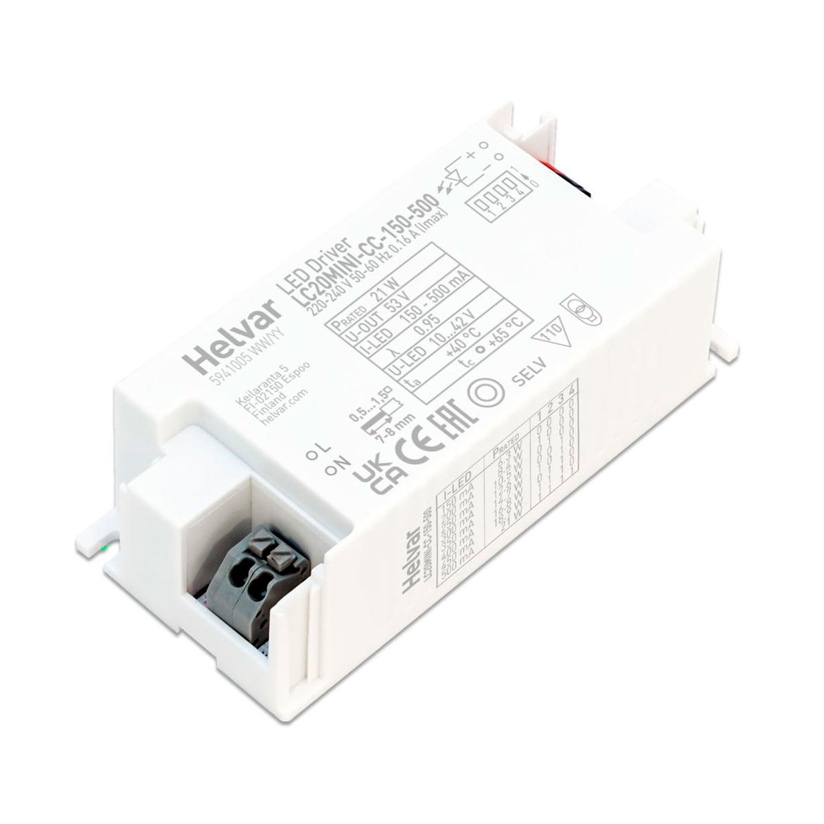 LC20MINI-CC-150-500 konstant ström drivdon