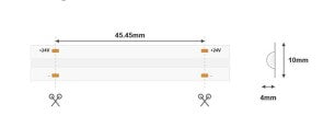 LEMLUX COB LED-list 14W/m 24V IP20 – 10mm - 5 m