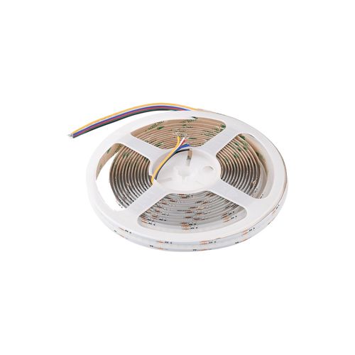 LEMLUX COB RGB+CCT LED strip 24V 5 m on reel, energy-efficient lighting solution