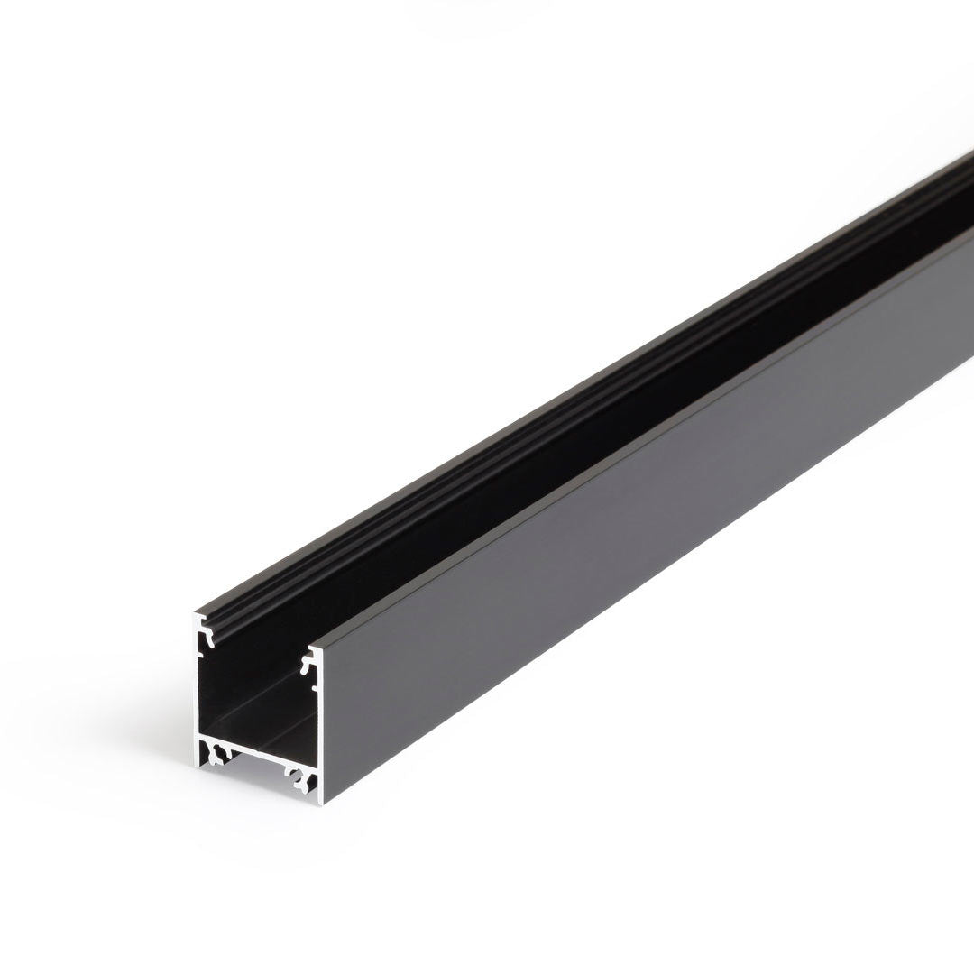 LINJA20 LED-profiili pinta-asennettava, musta