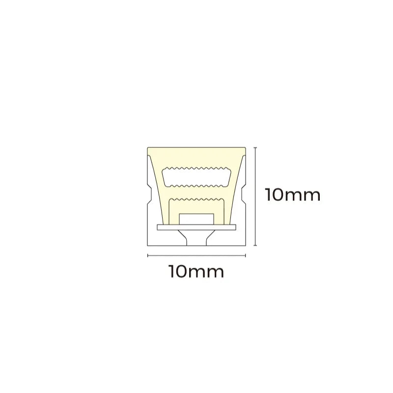 NEONLISTA 1312 - 10,6W/m 24V LED-list TOP BEND 5m - 670lm/m, fukttät IP67
