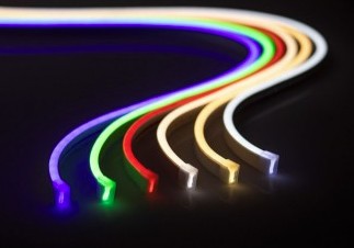 SININEN Neon Strip 0612 - 12W/m 12V LED-valonauha SIDE BEND 5m - 400lm/m, kosteussuojattu IP65