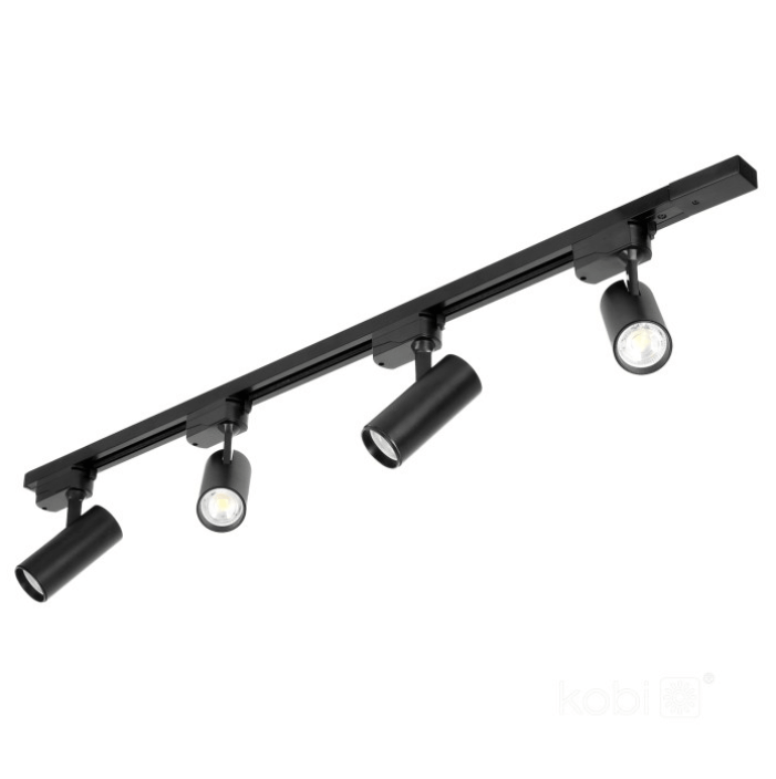 NEXTRACK GO 1-vaihekiskovalaisin paketti kattoon neljällä säädettävällä GU10-spottivalolla.