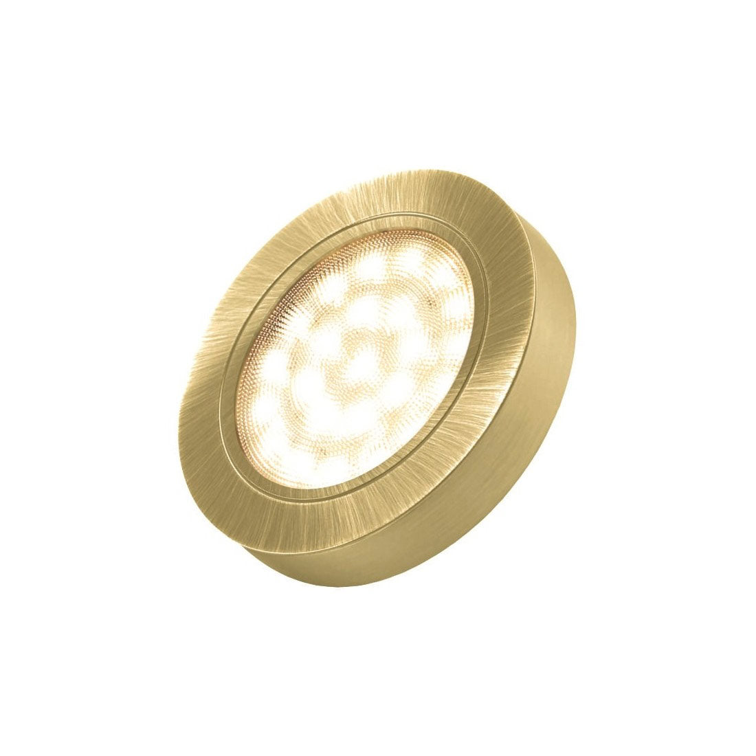 2W 12V LED-möbellampa OVAL guld, 200lm CRI80, IP20, dimbar