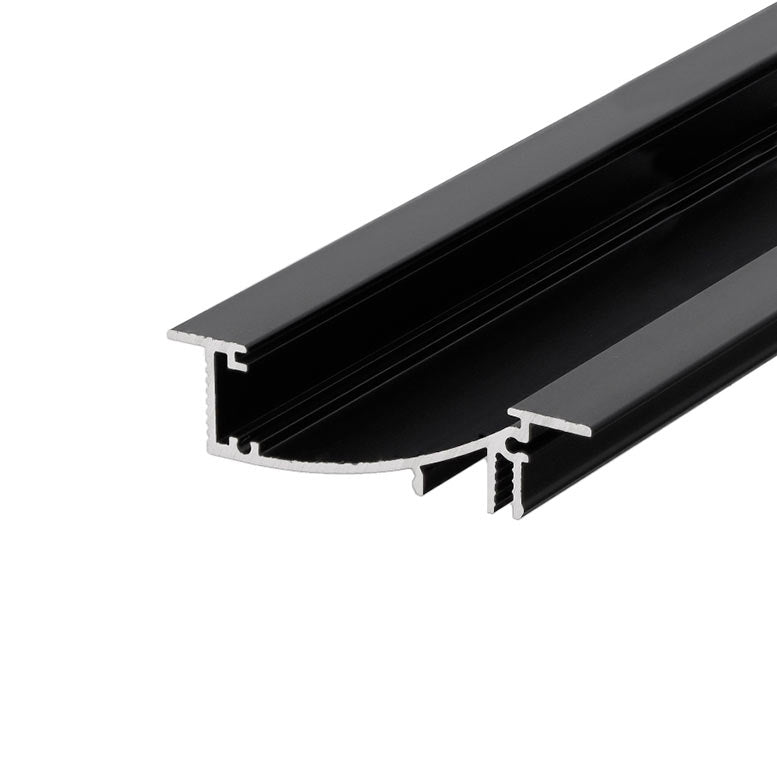 TASO8 LED-profiili anodisoitu musta