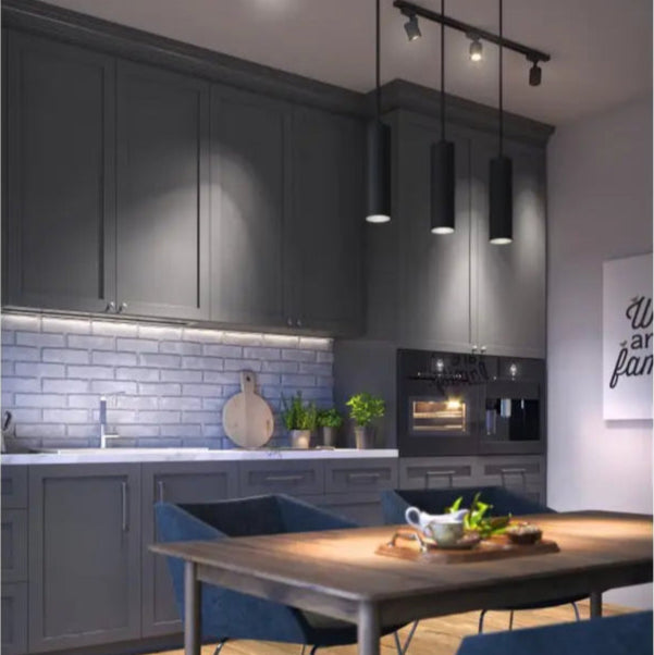 TRESOS 2 LED-pendellampa svart 3 x GU10