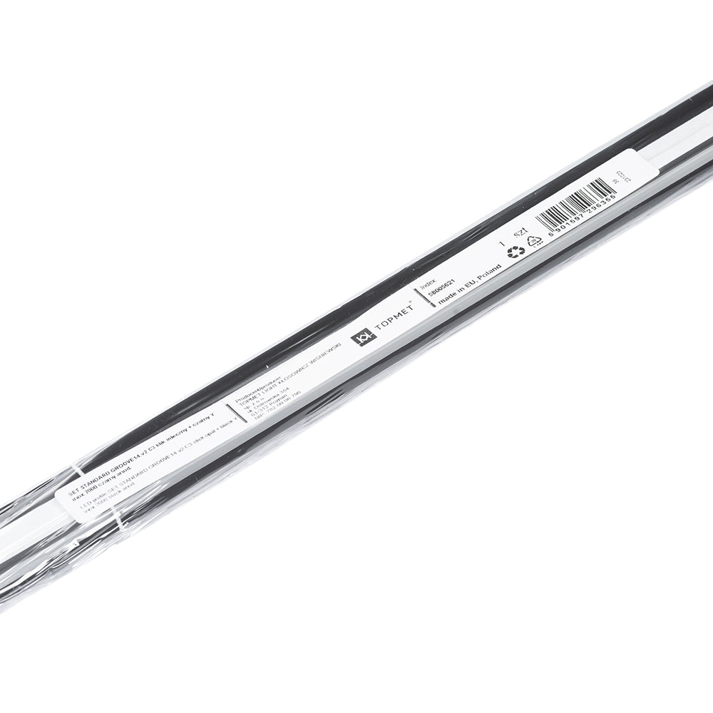 URA14.V2 LED-profilset svart, 2m