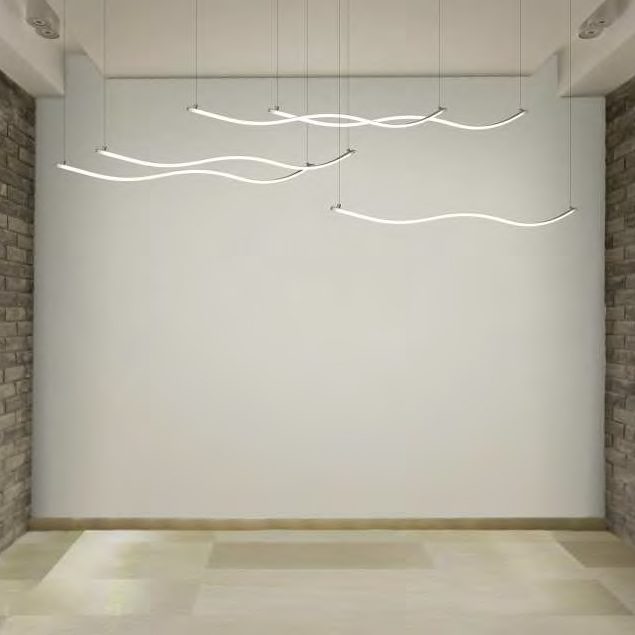 Kaari12 profiili taivutettuna riippuvalaisimiksi