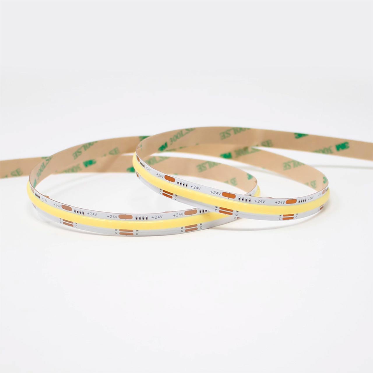 CCT 2700-6500K COB LED strip 15W/m 24V, dotless, NOTE 3m !!! reel, CRI>90+, moisture resistant IP65