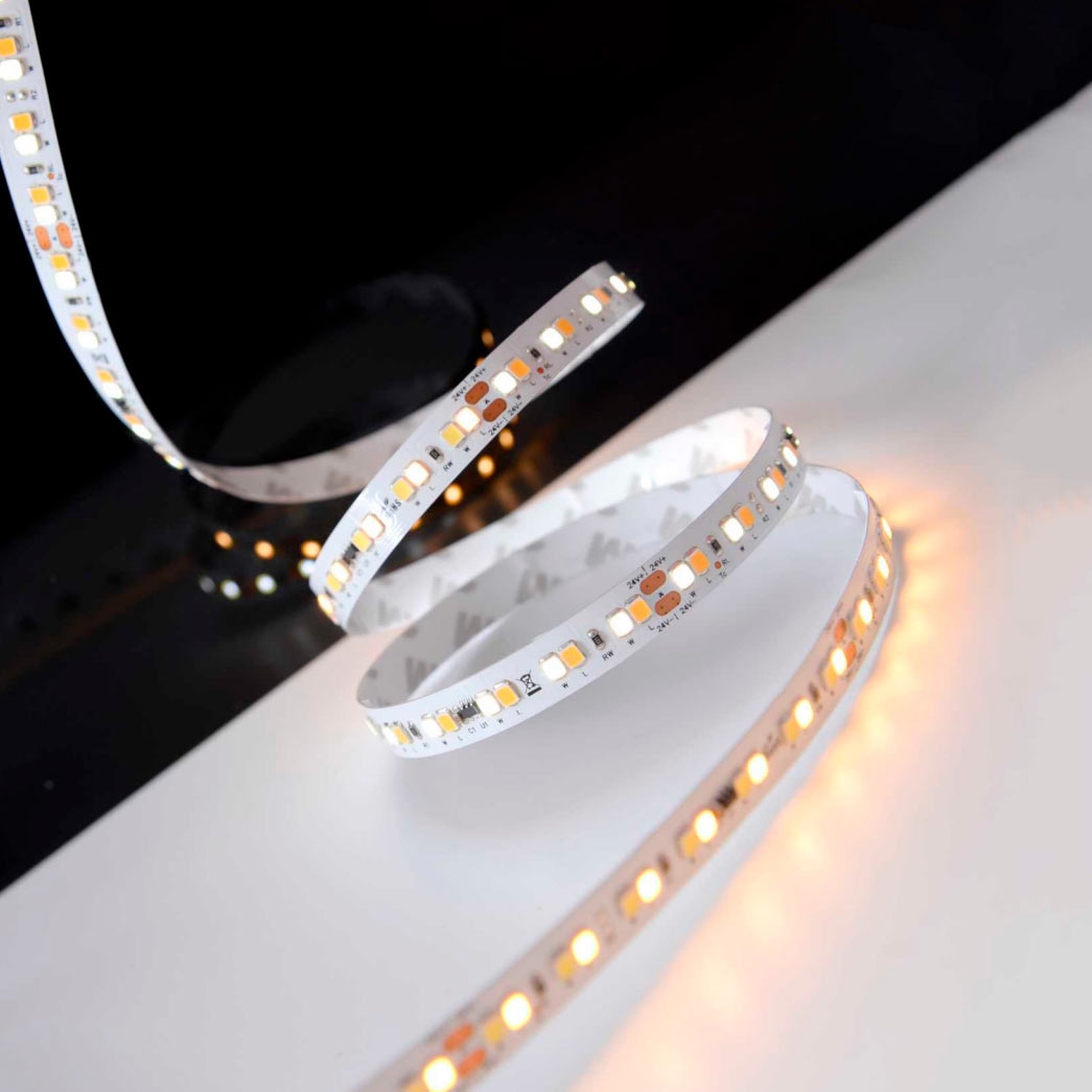 19.2W/m 24V LED strip 5m, CCT tunable white 2000-6500K