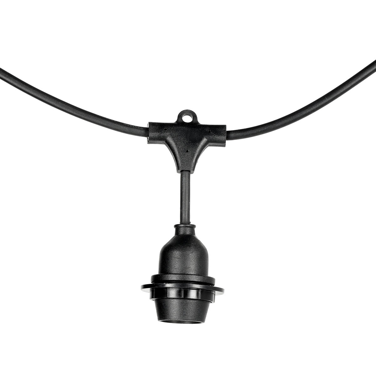 CRETE LED-ljusslinga set 5m ljusslinga inkl. 5 st E27 lampsockel, IP44 (endast 5m slinga)