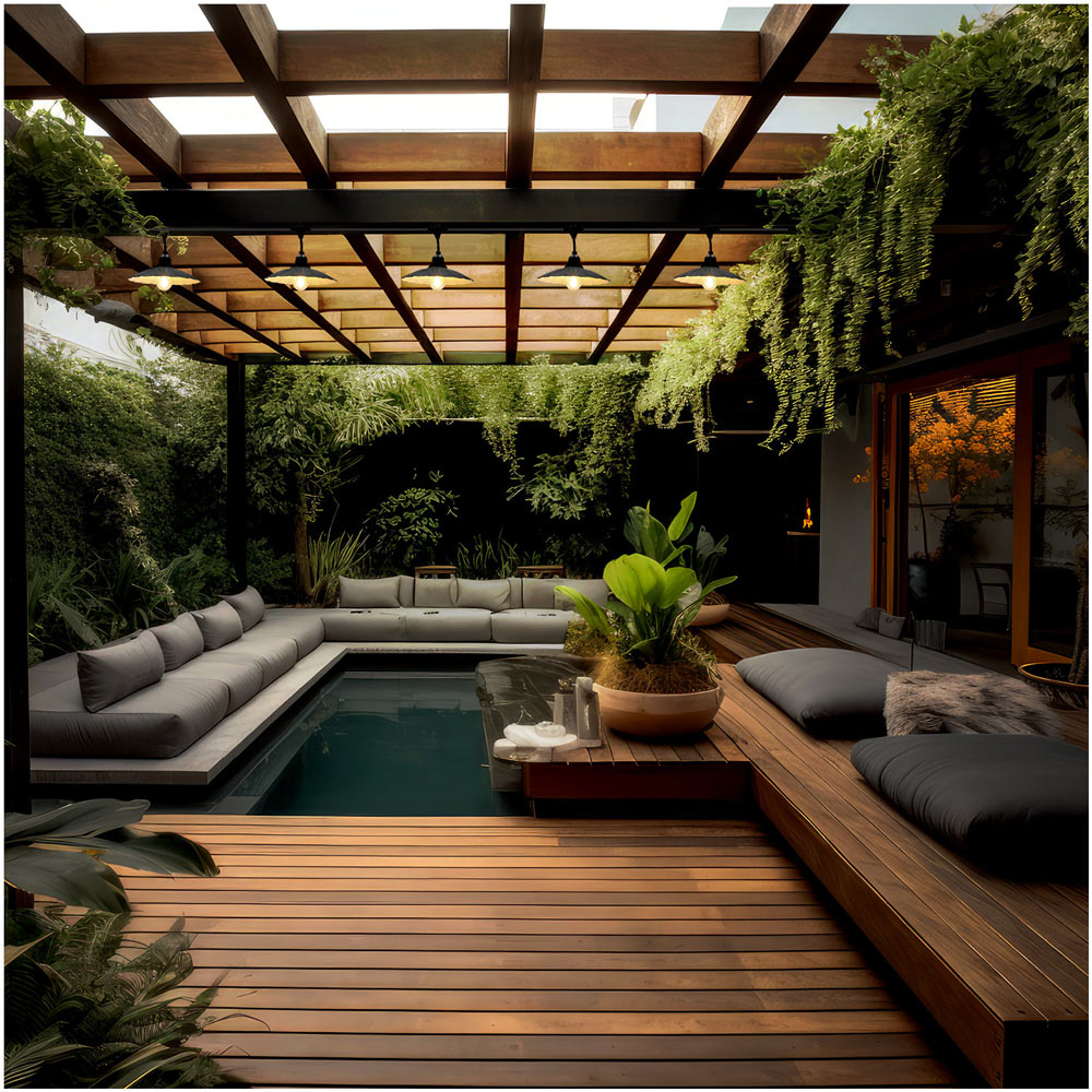 CRETE LED-ljusslingset metallskärmar 5 st, AALTO svart LS M1