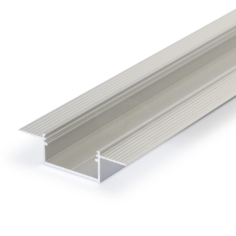 Kehyksetön, trimless led-valolista eli led-profiili led-nauhalle, joka tasoitetaan piiloon