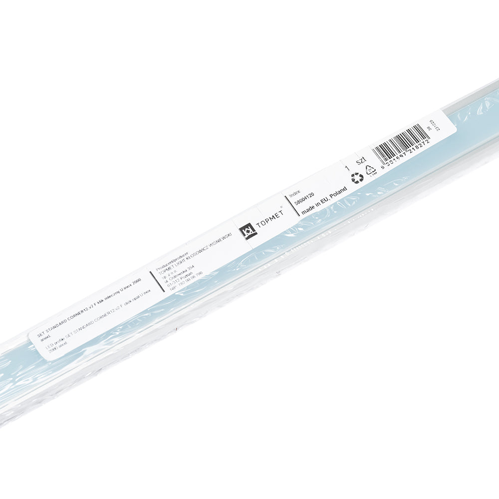 KULMA12 LED-profilset anodiserad, 2m