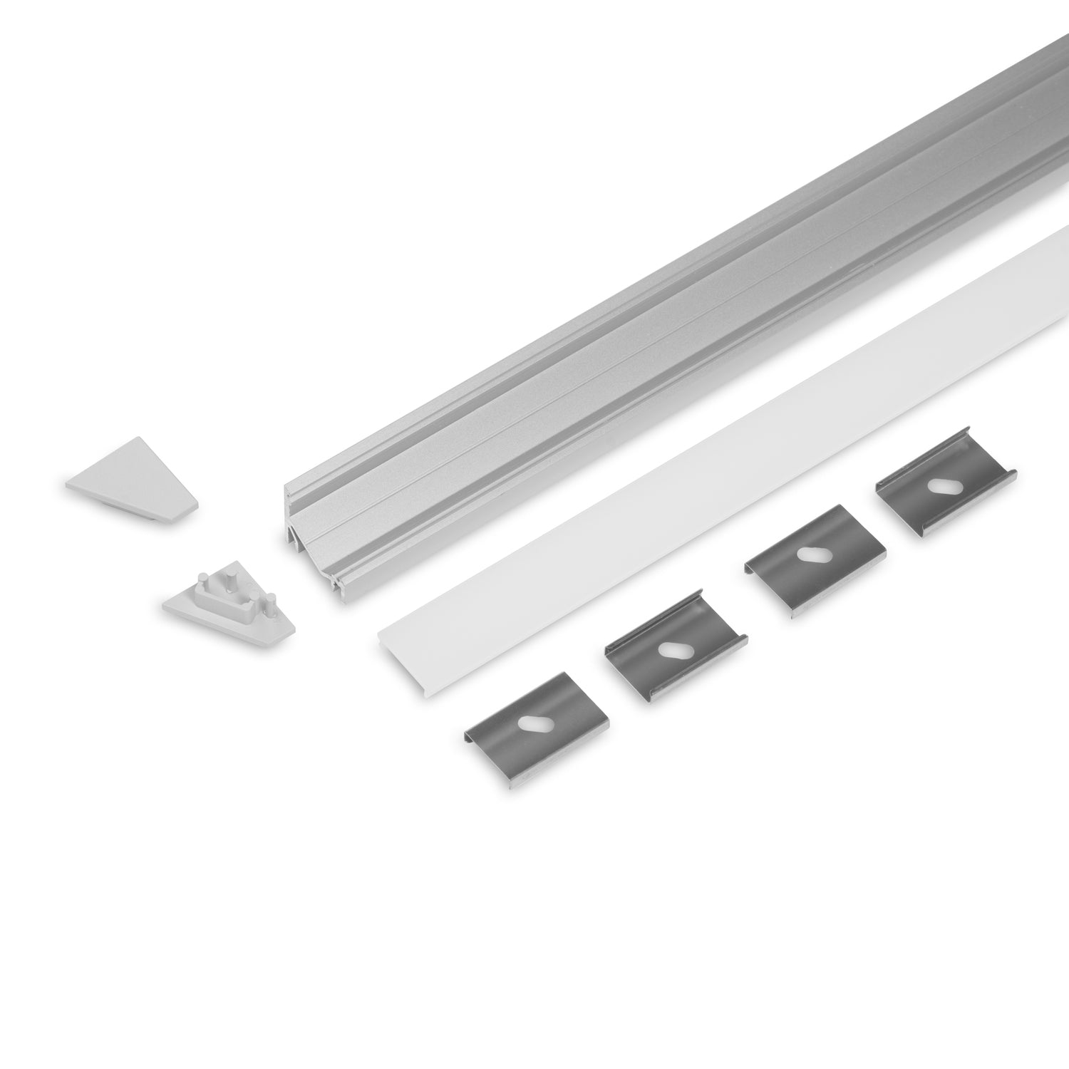 KULMA12 LED-profilset anodiserad, 2m