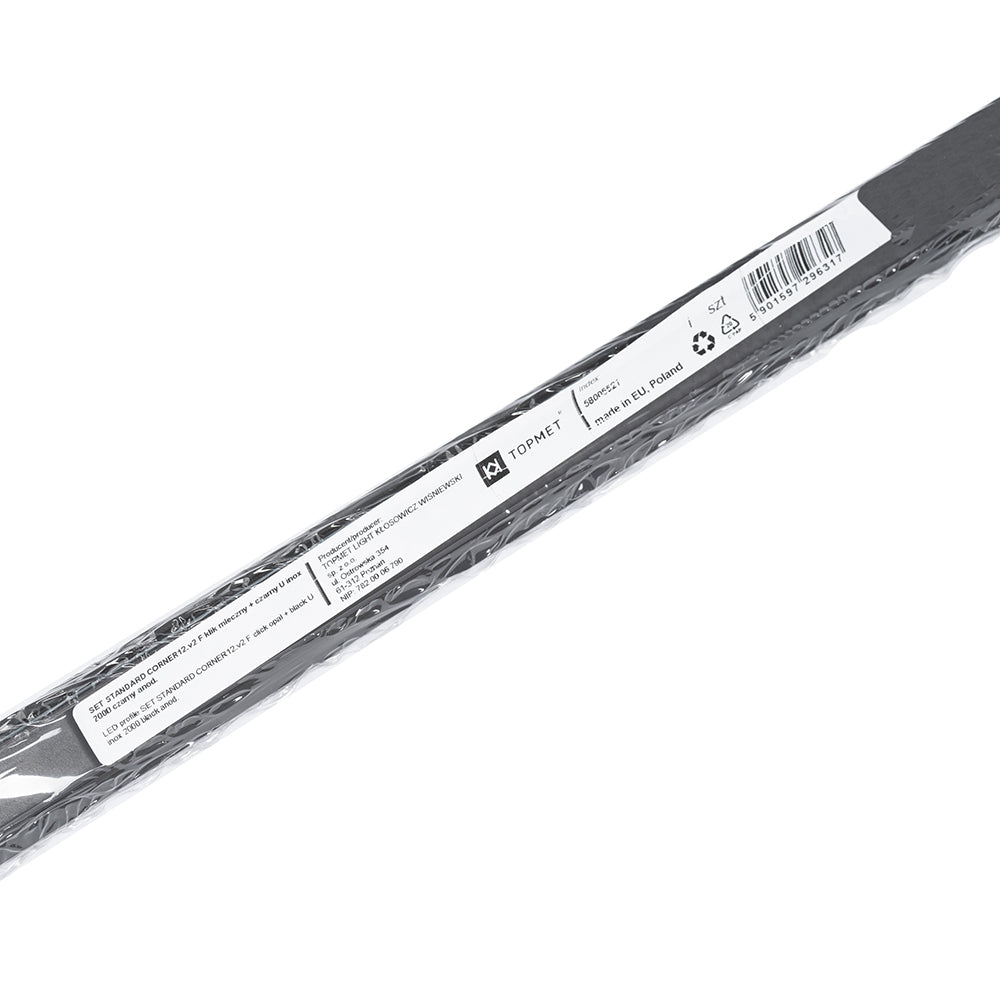 KULMA12 LED-profilset svart, 2m