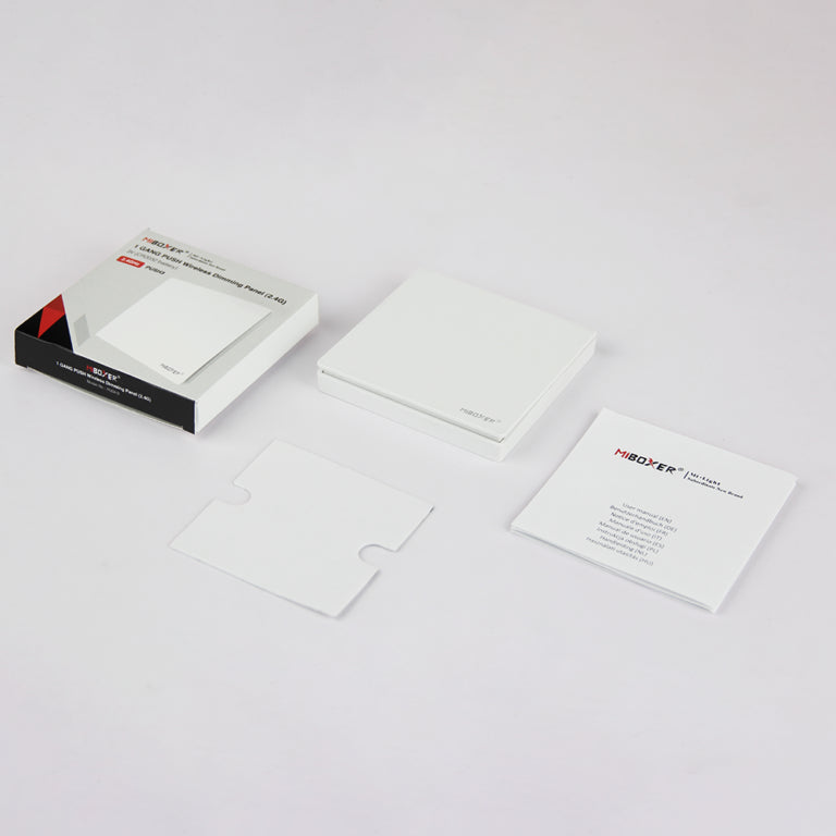 Trådlös LED-dimmer 1-kanals utanpåliggande tryckknappskontroller PUSH3 - Easy RF 2.4G