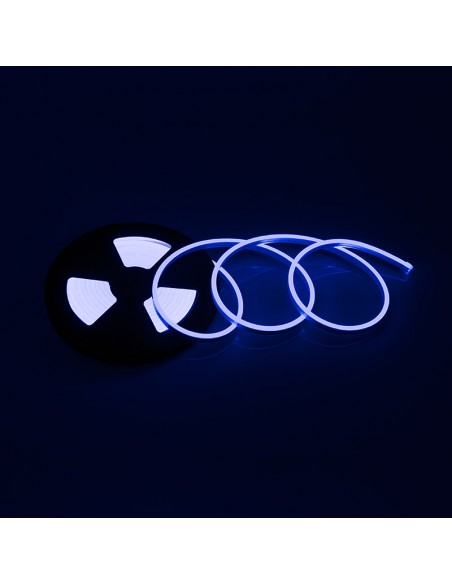 SININEN Neon Strip 0612 - 12W/m 12V LED-valonauha SIDE BEND 5m - 400lm/m, kosteussuojattu IP65