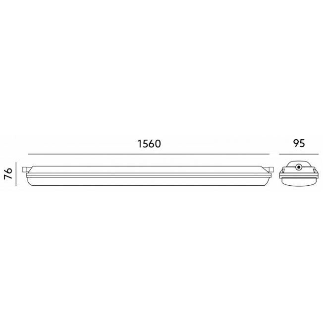 led-teollisuusvalaisin-60W-150cm-mitat