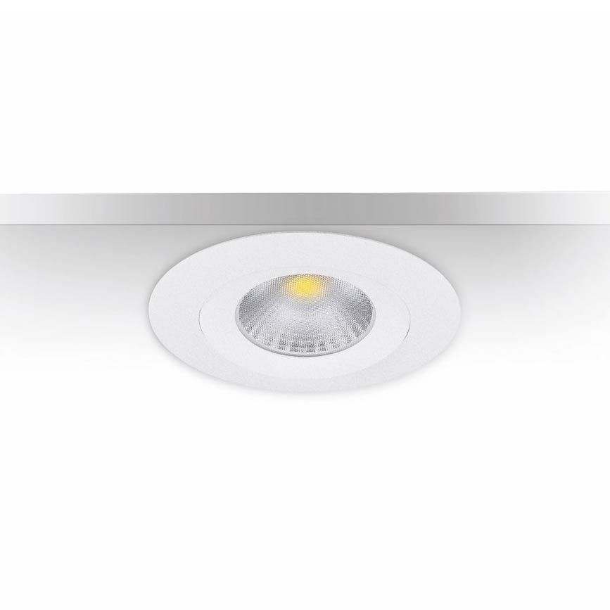 7W LED-downlight MD-360 NXT vit, ~610 lm, 30°, 3-CCT 2700-3000-4000K, CRI>95, IP44, dimbar