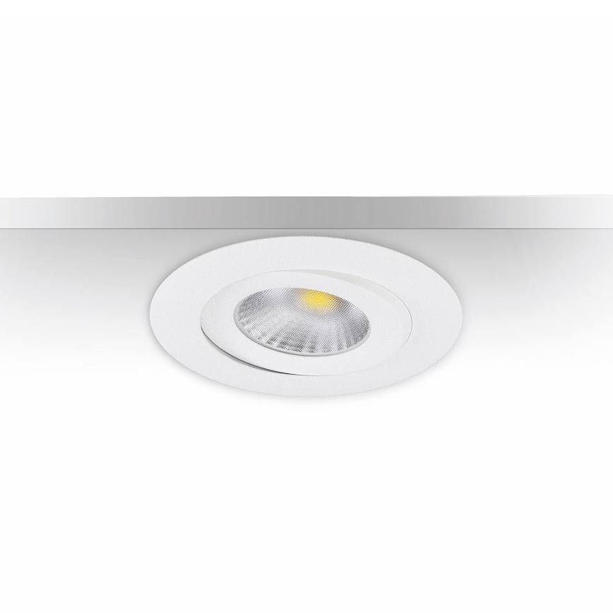 7W LED-downlight MD-360 NXT vit, ~610 lm, 30°, 3-CCT 2700-3000-4000K, CRI>95, IP44, dimbar