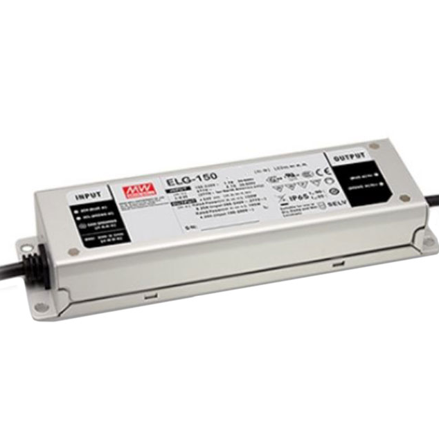 Mean Well ELG-150-24B 24V LED power supply 150W IP67 for efficient LED lighting.
