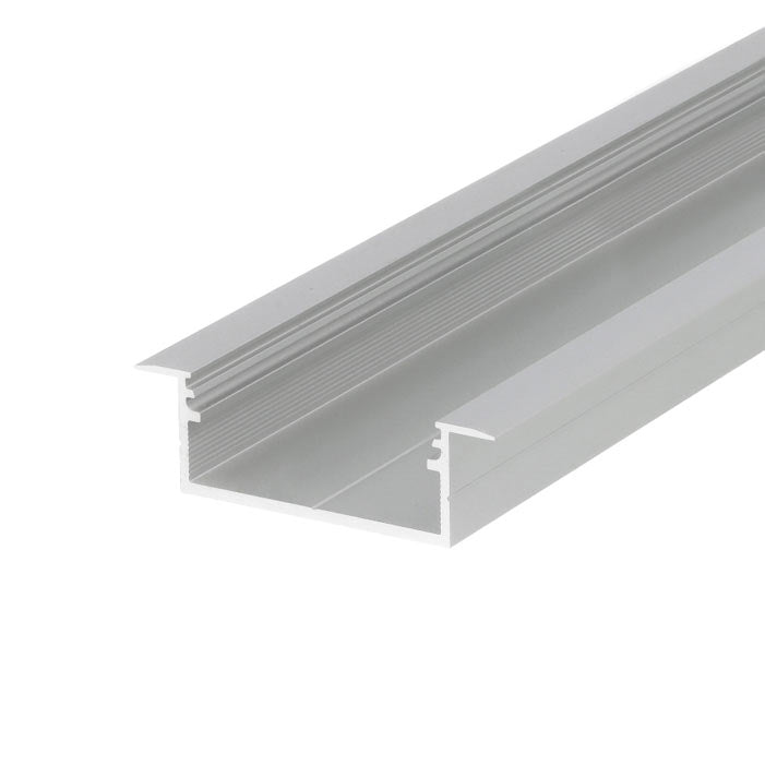 MONI30-06 suurikokoinen, matala uppoasennettava LED-profiili - anodisoitu