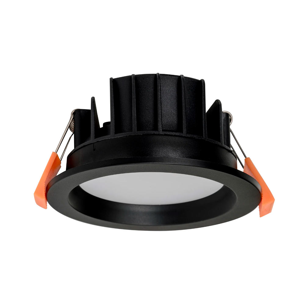 8W musta LED-alasvalo, 3000K-4000K-5000K, himmennettävä IP54