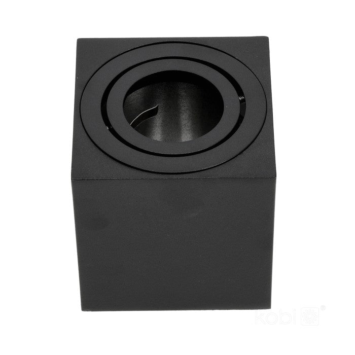 Taklampa OH37 GU10 max. 30W svart, fyrkantig