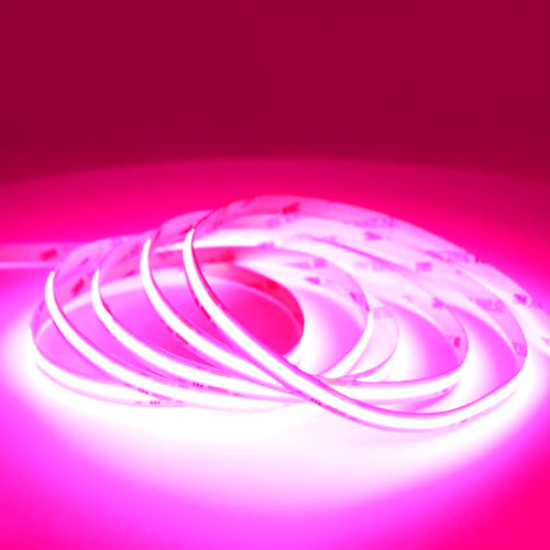 Pinkki LED-valonauha pisteetön cob 10W/m 12V pinkki, vaaleanpunainen