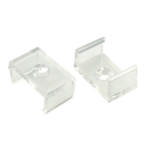 PT-UPPO12 uppoasennettava LED-profiili diffuusorilla, päätypaloilla ja muovisilla kiinnitysklipseillä, pituus 2m