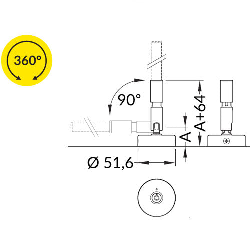 pyörö8-seinäkiinnike-nivelellä-ruuvilla