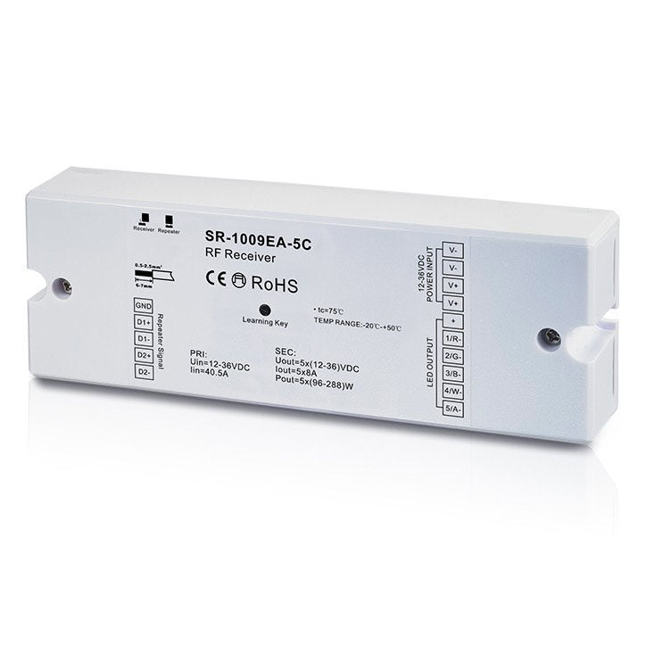 rf-langaton-5-kanavainen-led-vastaanotin-5x5A-SR-1009EA-5C