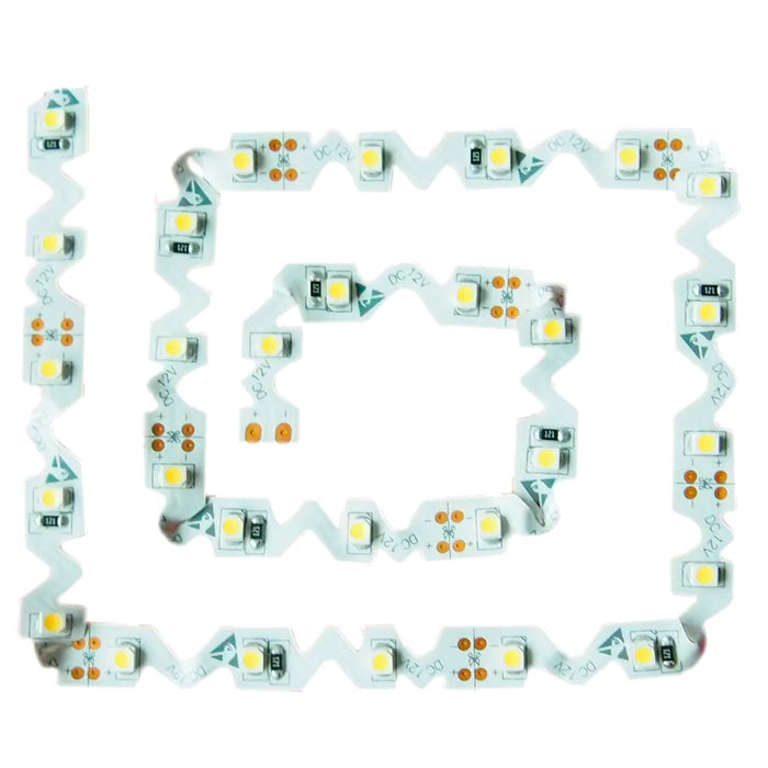 Sivulle taipuisa S-type LED-valonauha 12W/m 24V 3000K, 4000K,. 6000K